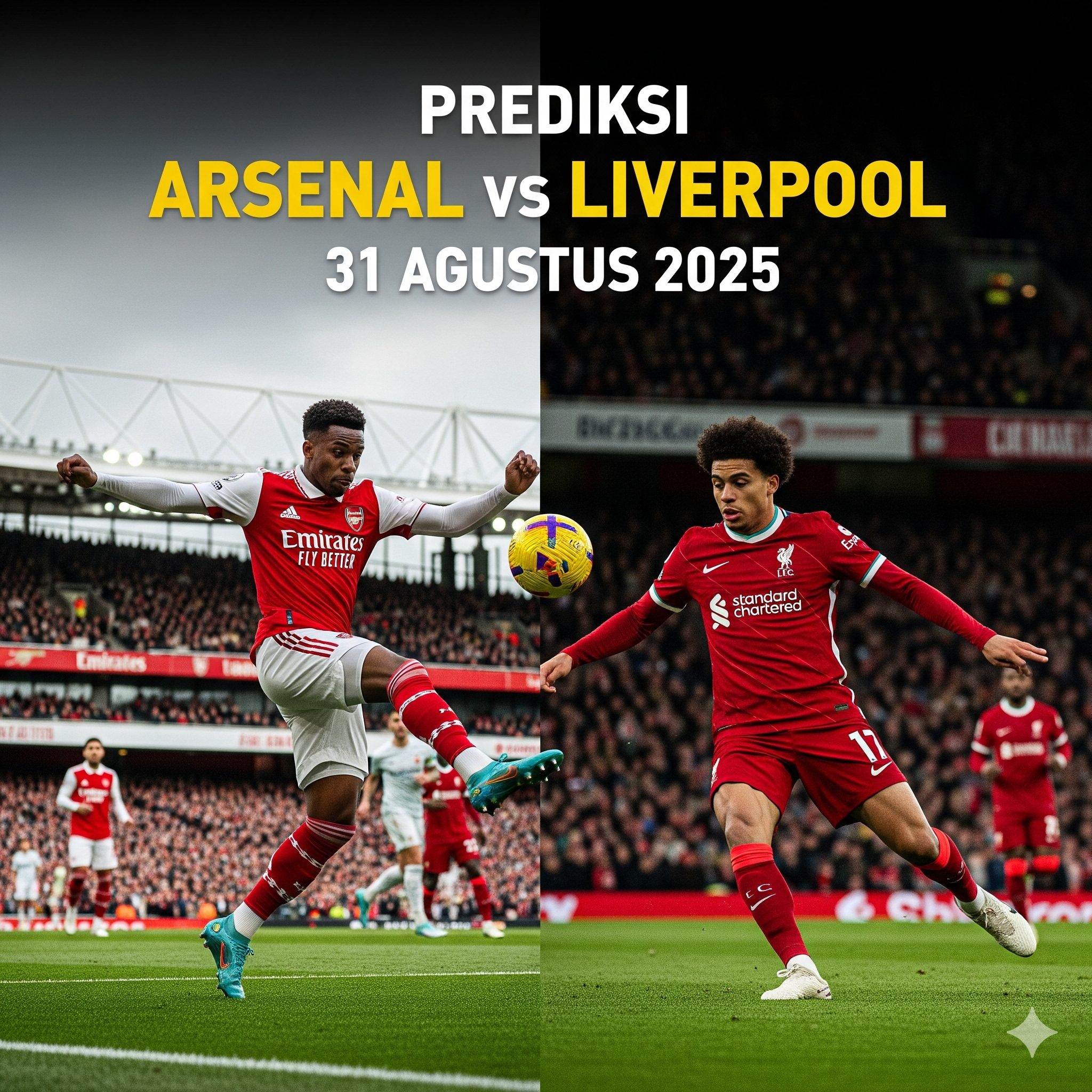 Prediksi Arsenal vs Liverpool 31 Agustus 2025